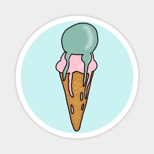 Melting Ice Cream Magnet